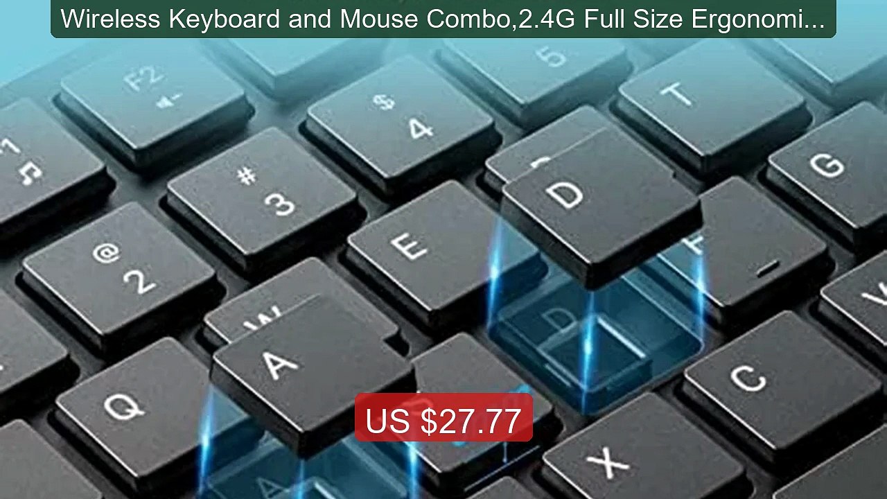Wireless Keyboard and Mouse Combo,2.4G Full Size Ergonomic Keyboard... -- Top Rated 2026 | Buy Now!