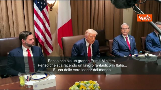 Trump a Meloni nel 2025: Grande premier è una delle vere leader nel mondo