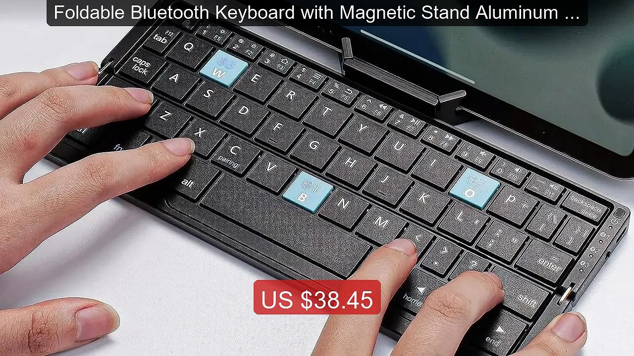 Foldable Bluetooth Keyboard with Magnetic Stand Aluminum Alloy Mini... -- Top Rated 2026 | Buy Now!