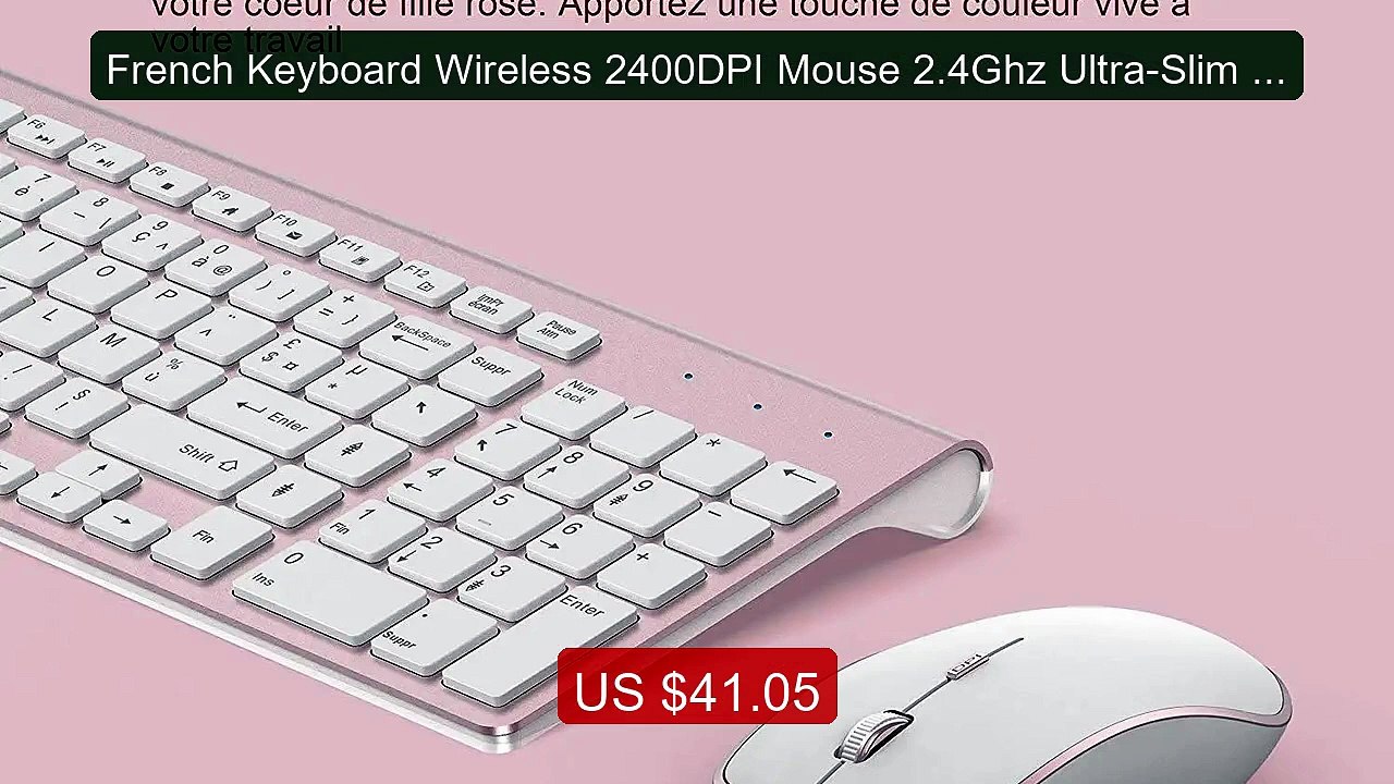 French Keyboard Wireless 2400DPI Mouse 2.4Ghz Ultra-Slim AZER... -- Amazing Value 2026 | Must Have!