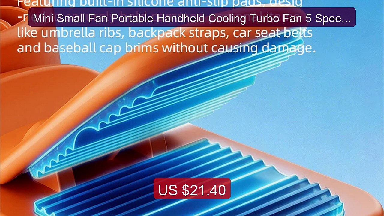 Mini Small Fan Portable Handheld Cooling Turbo Fan 5 Speeds 3000mA... -- Best Deal 2026 | Shop Now!