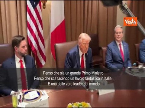 Trump a Meloni nel 2025: Grande premier è una delle vere leader nel mondo