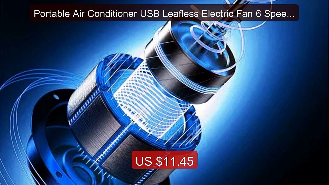 Portable Air Conditioner USB Leafless Electric Fan 6 Speed Sil... -- Hot Deal 2026 | Limited Offer!