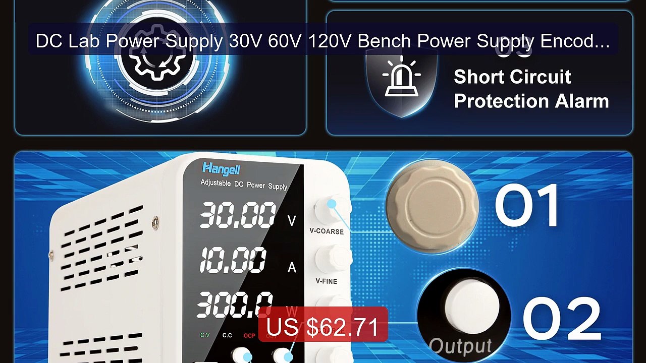DC Lab Power Supply 30V 60V 120V Bench Power Supply Encoder Re... -- Hot Deal 2026 | Limited Offer!