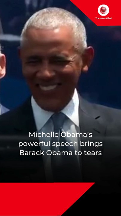 Michelle Obama’s powerful speech brings Barack Obama to tears