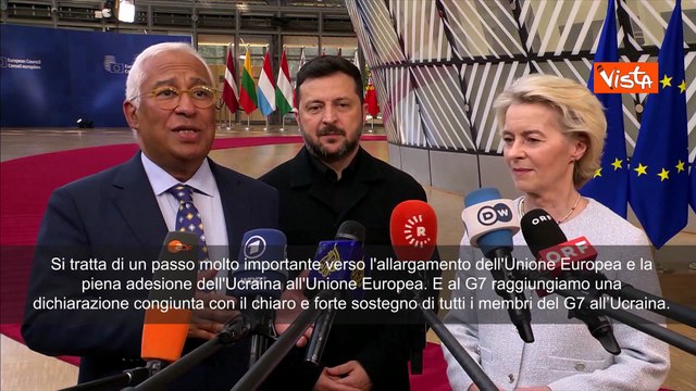 Costa: Momento storico per Ucraina, al via primi negoziati per adesione all'Ue