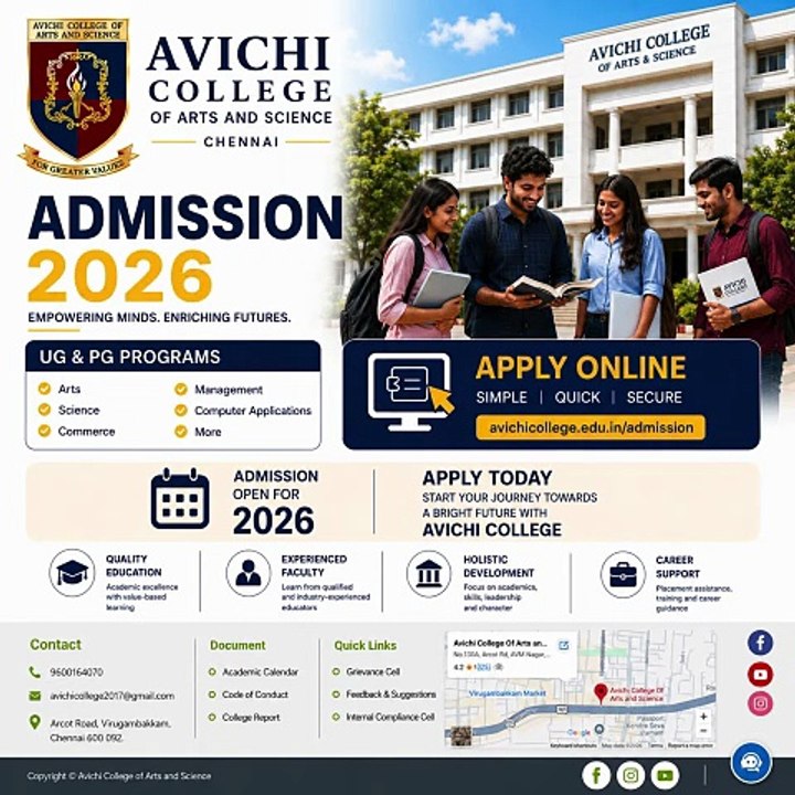 Avichi Admissions Open – Online Application Form | Apply Now
