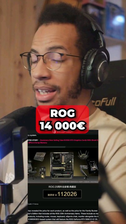ASUS ROG 20 ans le prix  #pcbuild #pcgaming #gamingpc #pcsetup #asus