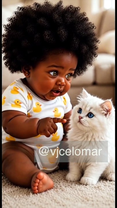 🐾 A conexão especial entre uma menina e seu gatinho