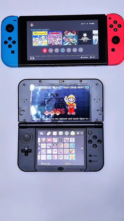 Super Mario Maker - 3DS vs Switch | Speed Test Comparison #switch #3ds #nintendo #mariomaker2 #short