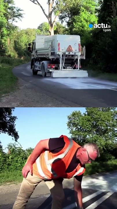 Canicule : pour protéger les routes, ce département utilise du lait de chaux