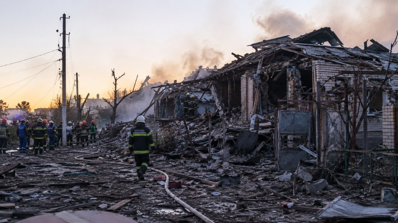 Devastating Bombing by Russia Affects Homes in Kharkiv