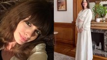 Anne Hathaway doesn't say a word, yet announces the most important news of her life