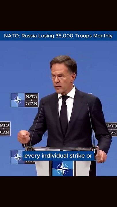 NATO Chief Claims Russia Losing Up to 35,000 Troops Monthly