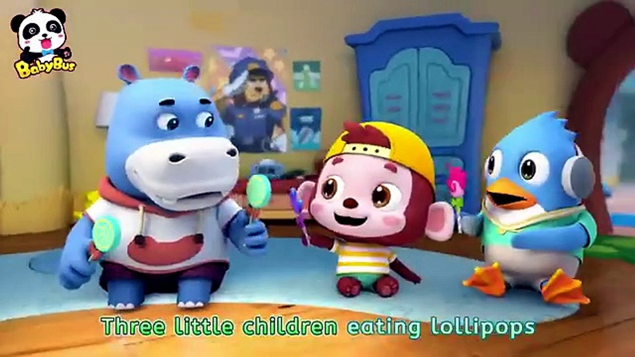Five Little Babies Eating Lollipops _ The Dentist Song _ Kids Song _ Kids Cartoon _ BabyBus