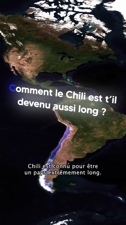 Comment le Chili est t'il devenu aussi long  #chili #geographie #histoire