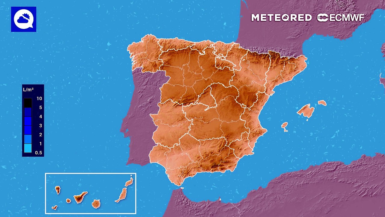 Este sábado crecerán tormentas intensas en España