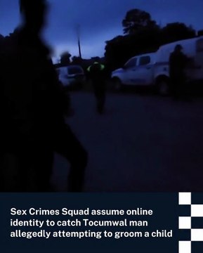 Police arrest Tocumwal man Aiden Nancarrow at his parents' home over child grooming and abuse material allegations.