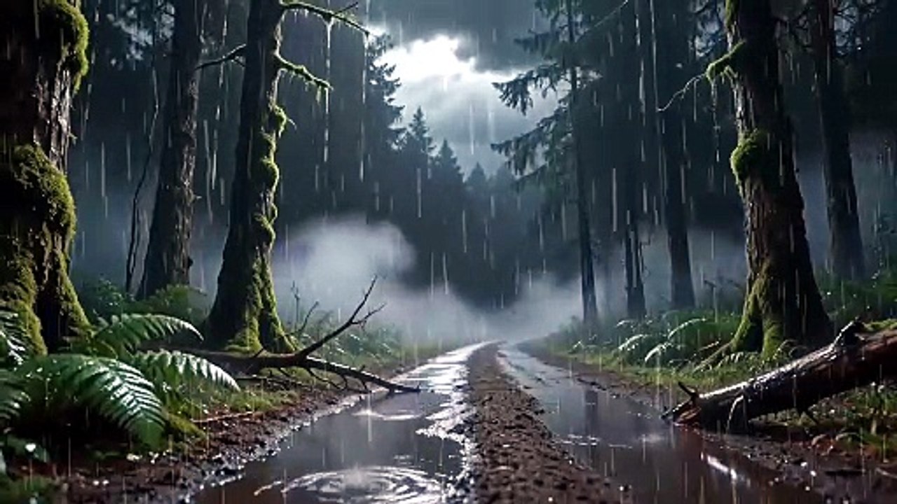 Sleep Like a Baby with Relaxing Forest Rain Sounds 🌧️ | Fall Asleep in Minutes #rain #relax #deepsleep #trending #viral