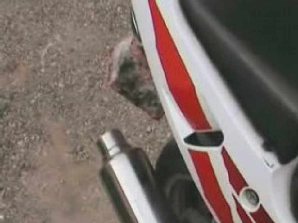 FZR 600 avec pot semi origine