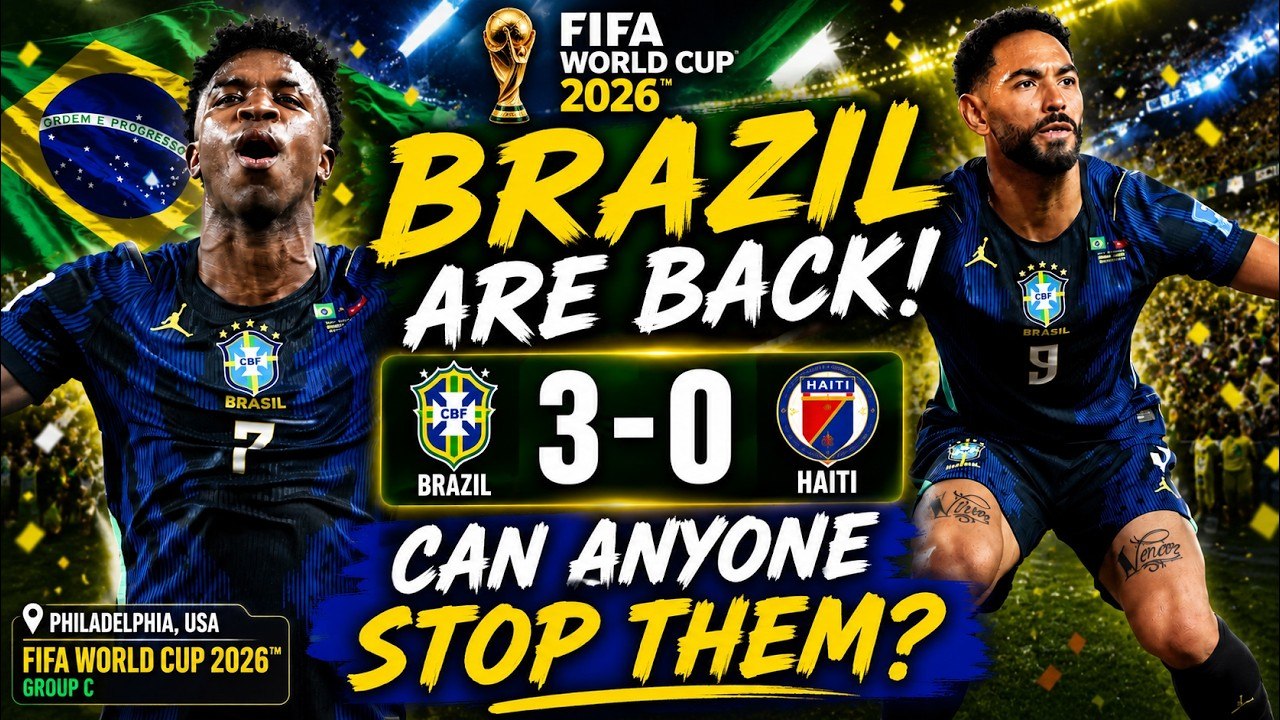 Brazil vs Haiti 3-0 Highlights: Cunha Brace, Vinicius Junior Goal Powers Selecao | FIFA World Cup