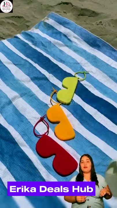 Estuche de Silicona en Forma de Corazón para Gafas de Sol | Protección y Estilo en la Playa