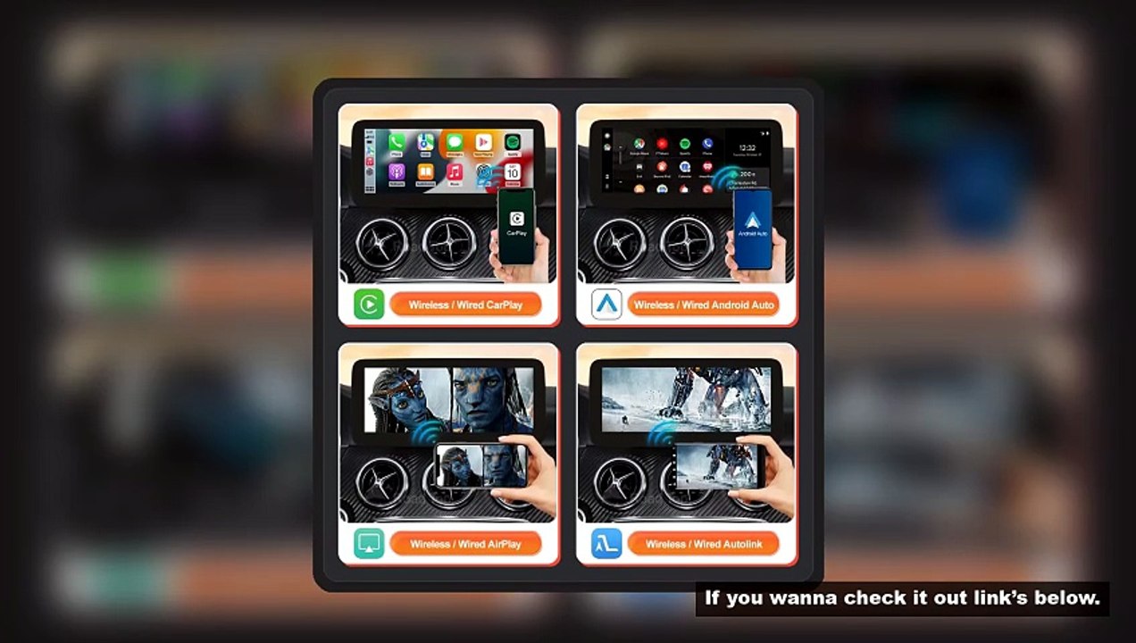 Wireless Carplay Android Auto Car Multimedia Display For Mercedes-Benz A B CLA GLA W176 W463 W246 20