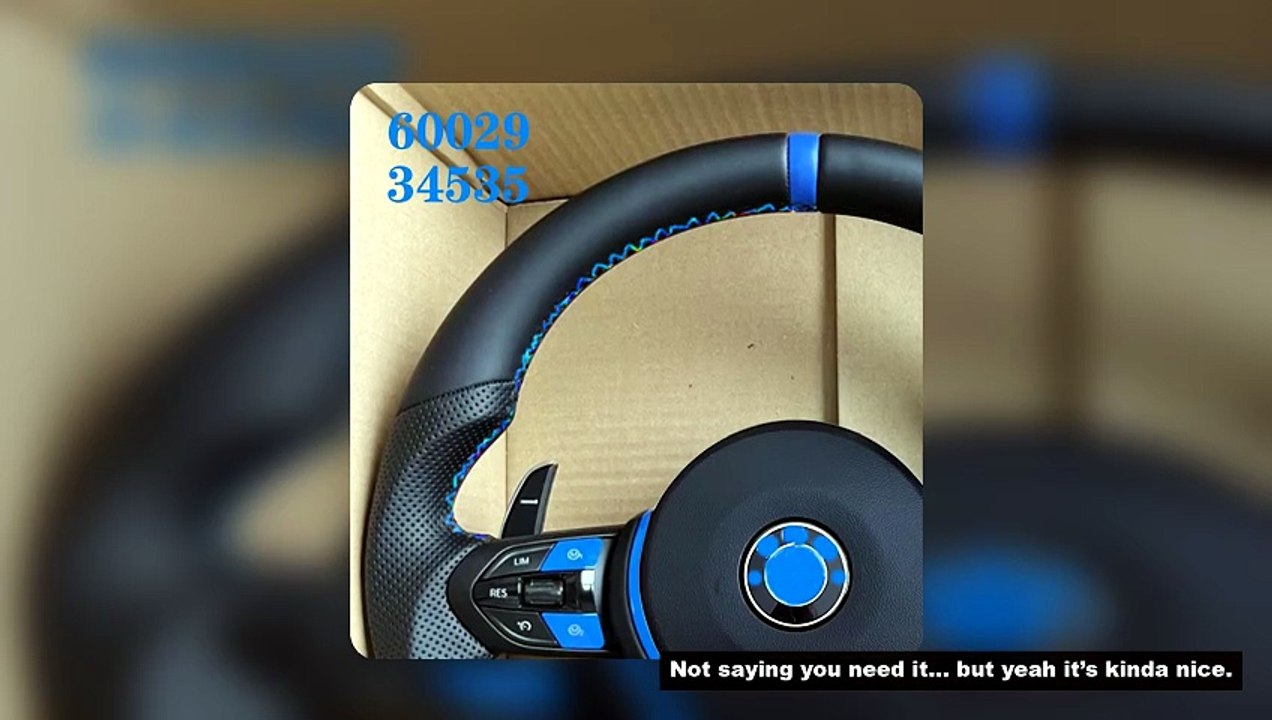 Blue style Iceborne?Steering Wheel For Bmw F10 F30  F31 F20 F25 F22 F36 F33 F32 F80 F82 F11 F18 F01
