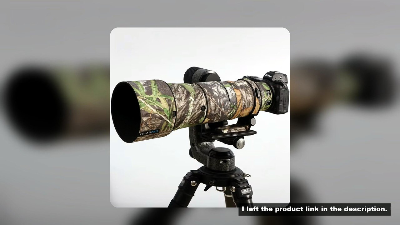 ROLANPRO Lens Coat For Nikon Z 180-600mm F/5.6-6.3 VR Waterproof Protective Case Camouflage Rain Cov