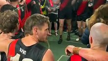 Buninyong, featuring Dane Swan, sings song after win over Carngham-Linton