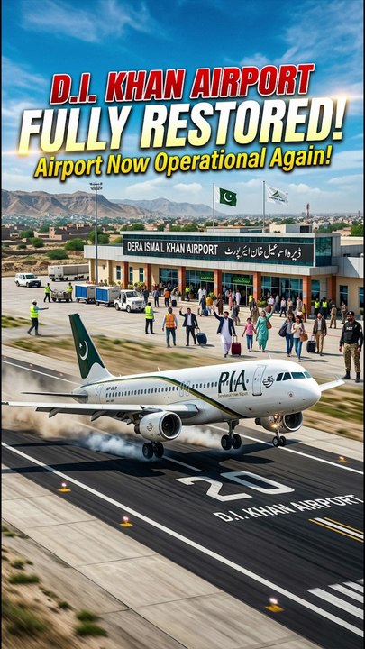 Dera Ismail Khan Airport fully restored and operational!