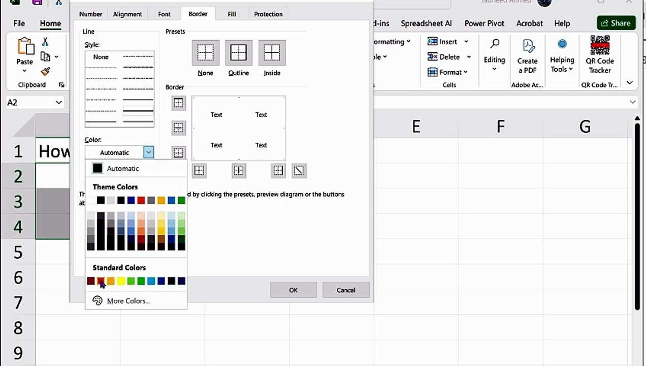 The Professional Way to Add Borders in Excel | Format Cells Tutorial ...
