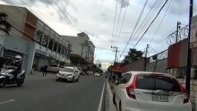 Cloudy Afternoon on Santo Entiero Street in Angeles City, Pampanga, Philippines