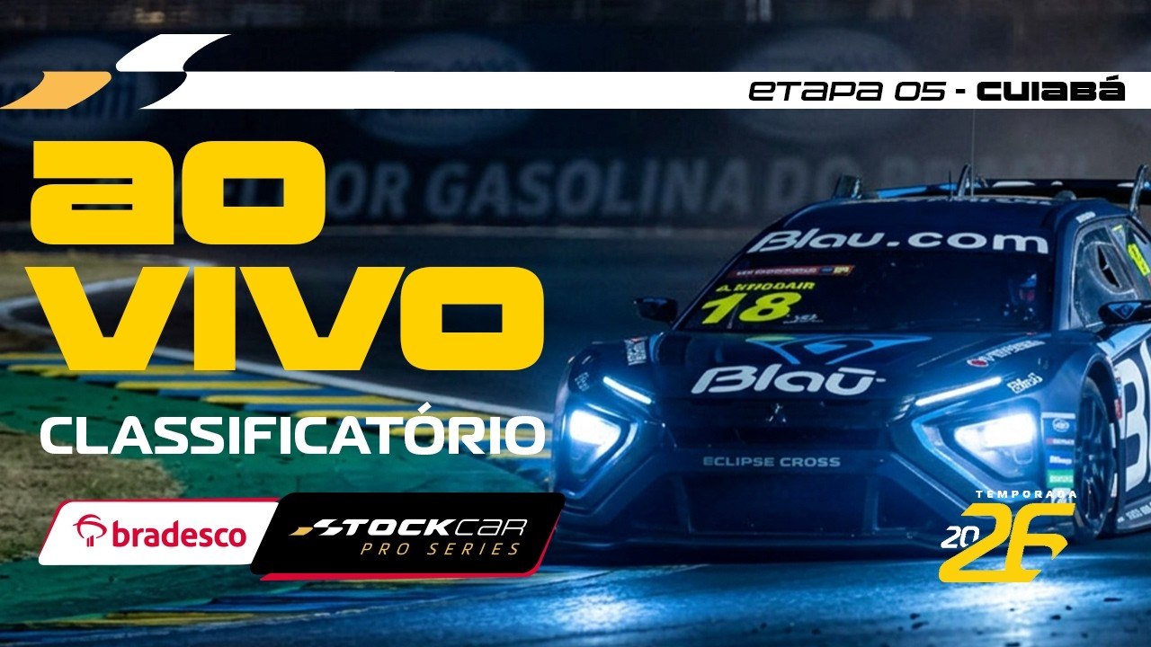 AO VIVO |  Stock Car: Assista ao vivo ao classificatório da Stock Pro Series em Cuiabá