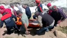 Helil Vadisi’nde ayağı kırılan vatandaş askeri helikopterle kurtarıldı