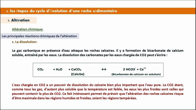 Cycle de roches sédimentaires 2