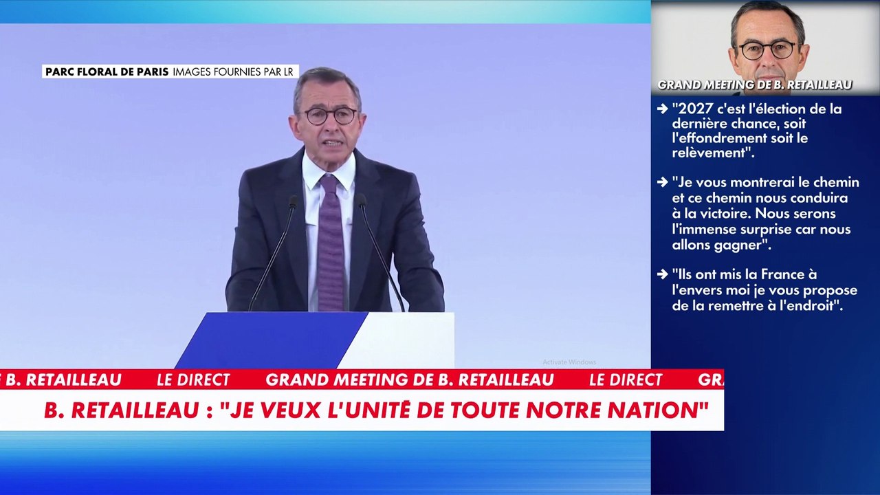 Bruno Retailleau : «Je ne veux pas de choc des civilisations, je veux l’unité de toute notre Nation»
