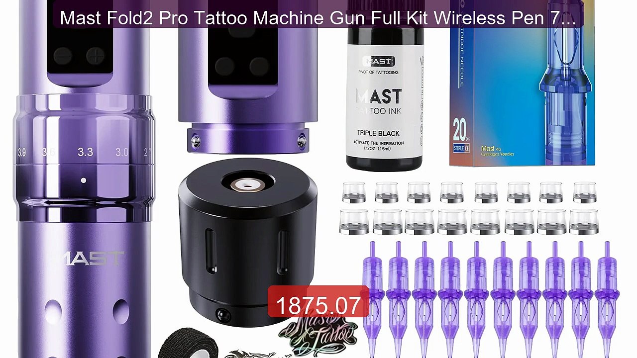 Mast Fold2 Pro Tattoo Machine Gun Full Kit Wireless Pen 7 S... -- Top Pick 2026 | Unbeatable Price!
