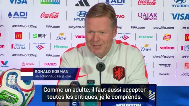 Pays-Bas - Koeman assume les choix forts après le nul face au Japon