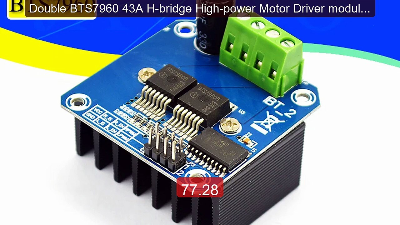 Double BTS7960 43A H-bridge High-power Motor Driver module/ di... -- Best Buy 2026 | Great Quality!