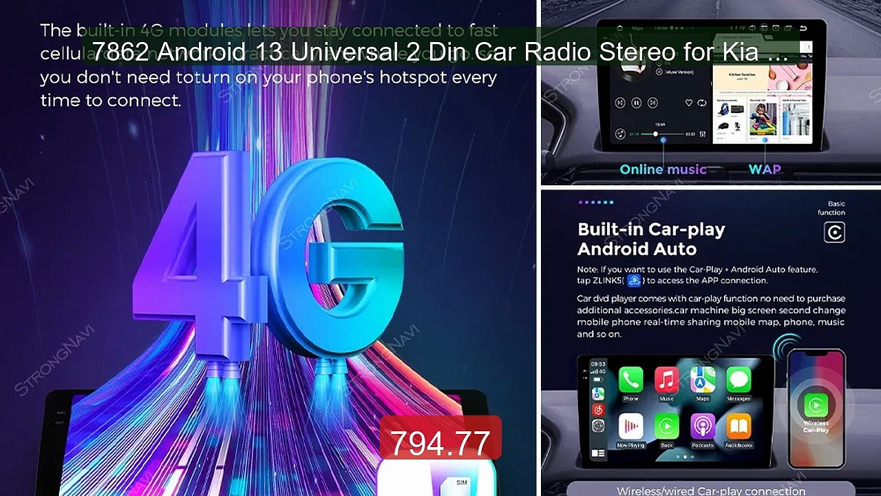 7862 Android 13 Universal 2 Din Car Radio Stereo for Kia Hy... -- Top Pick 2026 | Unbeatable Price!