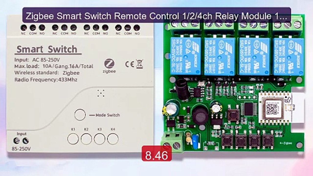 Zigbee Smart Switch Remote Control 1/2/4ch Relay Module 12V 24V 220... -- Top Rated 2026 | Buy Now!