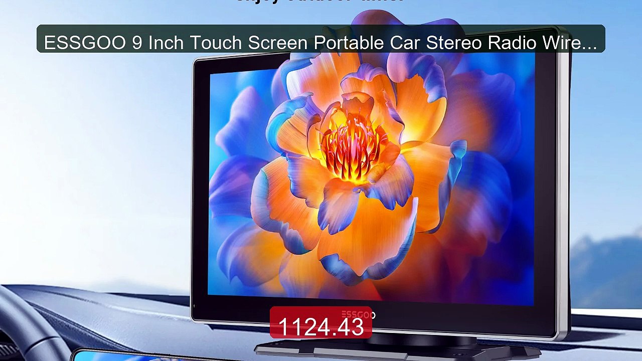 ESSGOO 9 Inch Touch Screen Portable Car Stereo Radio Wireless Apple... -- Top Rated 2026 | Buy Now!