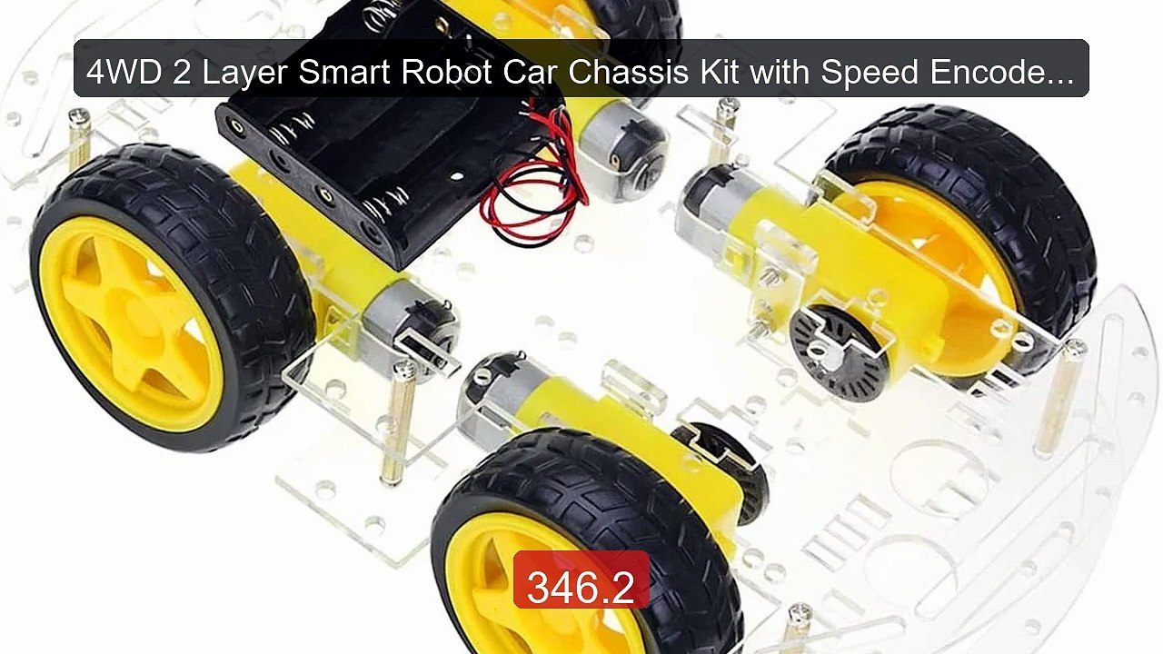 4WD 2 Layer Smart Robot Car Chassis Kit with Speed Encoder Battery... -- Best Deal 2026 | Shop Now!