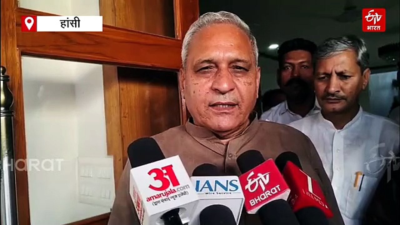 चानौत गांव के धरने पर बोले कैबिनेट मंत्री रणबीर गंगवा, 'जिद छोड़ें ग्रामीण, सरकार पर रखें विश्वास'