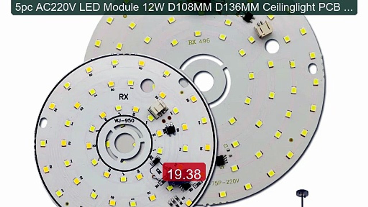 5pc AC220V LED Module 12W D108MM D136MM Ceilinglight PCB Alum... -- Amazing Value 2026 | Must Have!