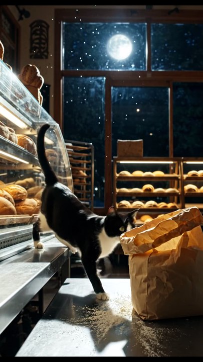Cat in a Bakery 🐱🥐🍰✨  #CatInBakery #CuteCat #BakeryLife #CatLover #FreshBakes #AdorableMoments #PetVibes #ViralCat #SweetTreats #CozyAesthetic