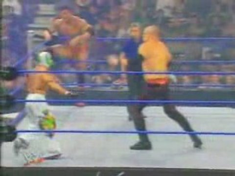 Armageddon 2005 Batista & rey mysterio vs big show & kane