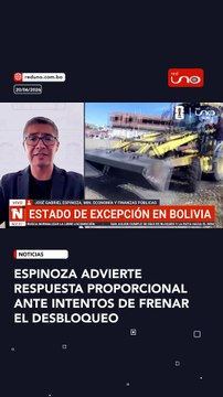 El ministro de Economía aseguró que las fuerzas armadas actuarán ante cualquier obstáculo y que los detenidos serán puestos a disposición de la justicia.