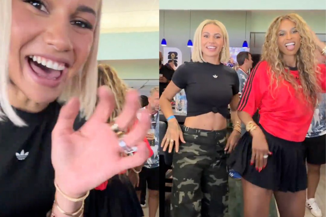 Ciara and Trinity Rodman shared a fun viral moment during a Mariners game in Seattle